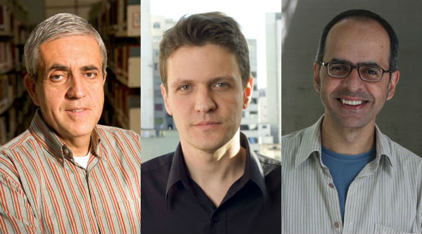 José Castello, Luis Henrique Pellanda e Anco Márcio
