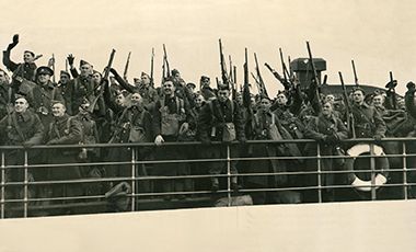 Ilustração de Das trincheiras às palavras na Segunda Guerra Mundial