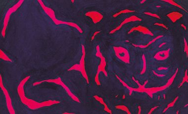 Ilustração de Neige Sinno e a busca por pegar o tigre à unha