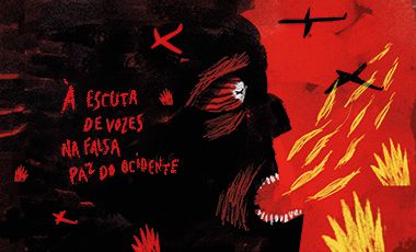 Ilustração de À escuta de vozes na falsa paz do ocidente