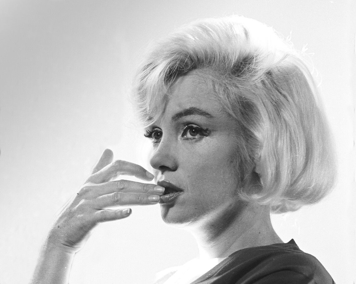 A atriz em sua última entrevista, concedida a repórteres da revista Life, em 1962, um mês antes de morrer 