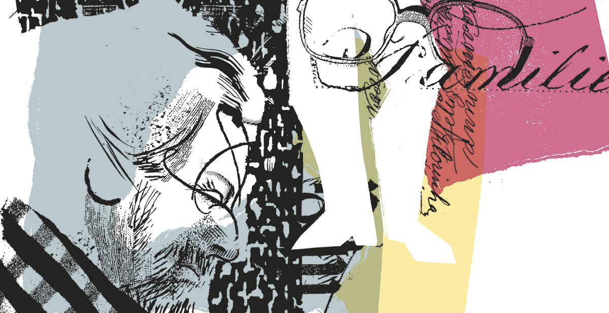 Ilustração de Anotações de um tabelião de si mesmo