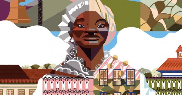 Ilustração de Chica da Silva, em carne e osso, sem estereótipos