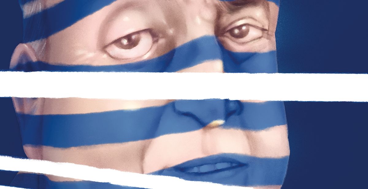 Ilustração de O ilusionista com a lanterna na mão